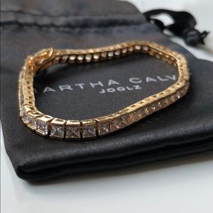 Clear Princess Cut Tennis Bracelet